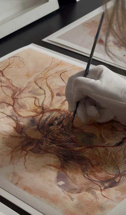 Ana Kuni in her studio at Buchanan Square, Woodstock, Cape Town